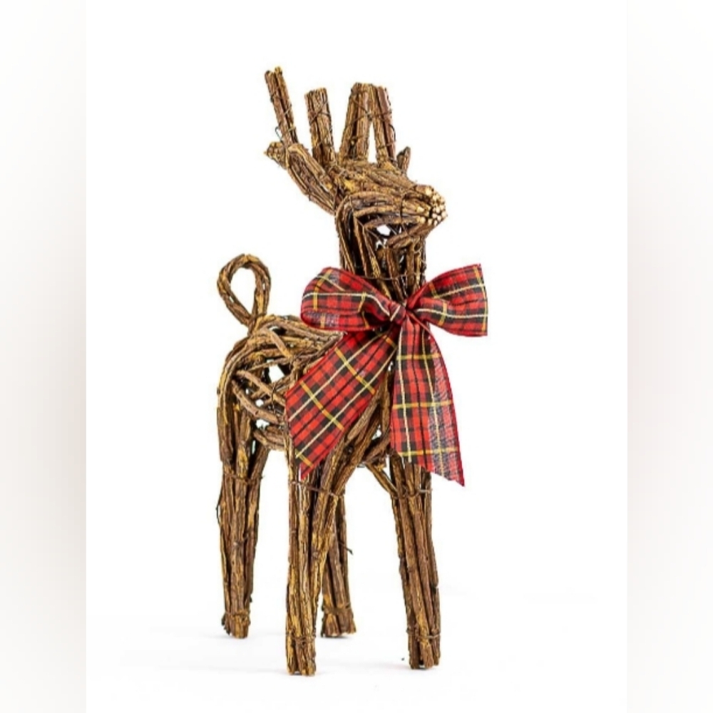 Royal Standard Prescott Reindeer, Christmas, Plaid, NWT